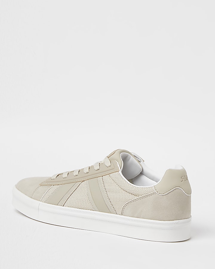 Stone lace up trainers