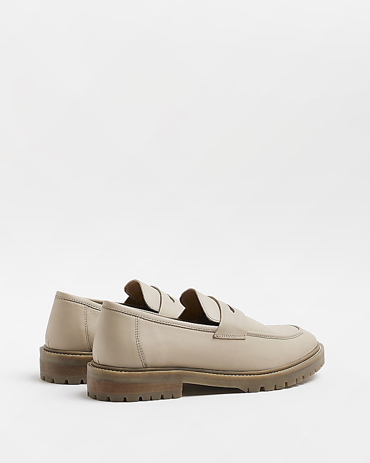 Stone Leather Loafers