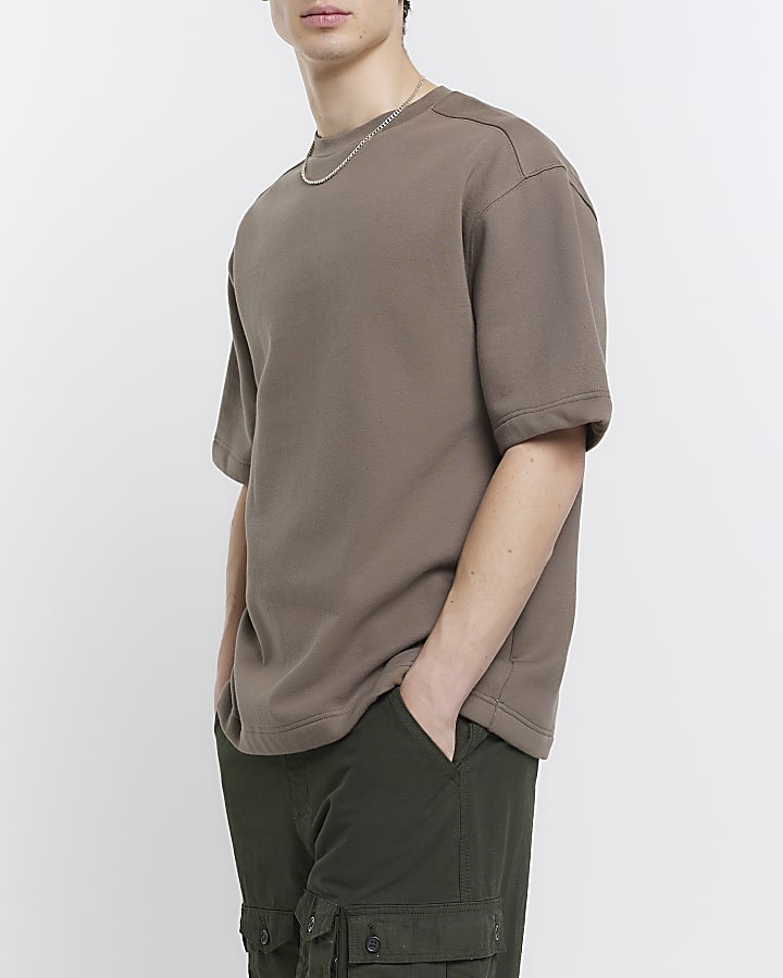 Stone oversized fit heavy weight t-shirt
