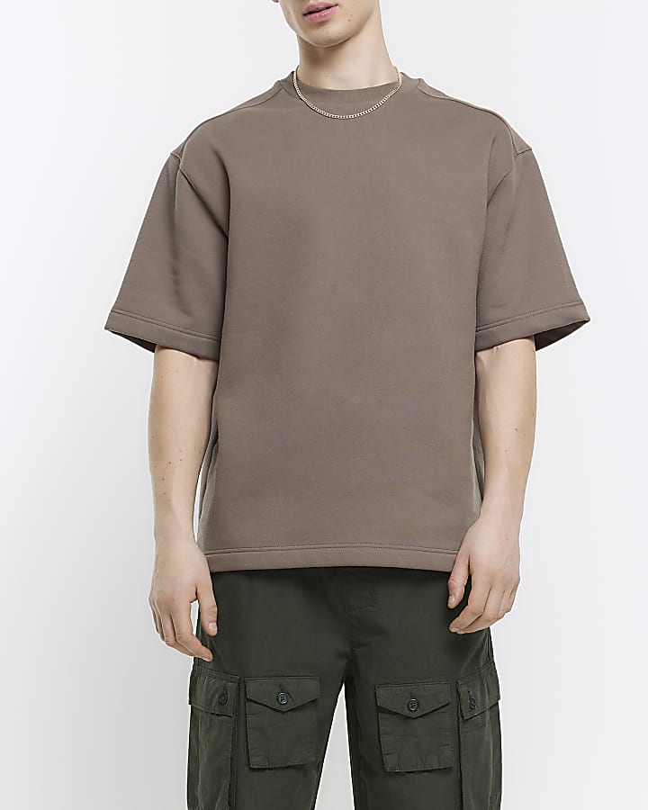 Stone oversized fit heavy weight t-shirt