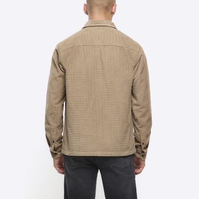 River island 2024 cord shirt