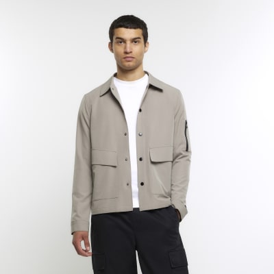 River Island color block reflective jacket in navy