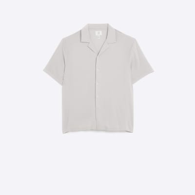 Shop Stone Regular Fit Jersey Revere Shirt online