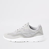 Stone runner lace-up trainers