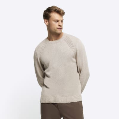 Mens slim fit shop crew neck sweater