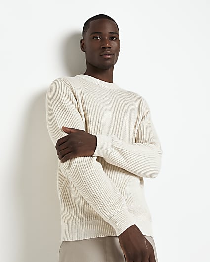 Mode Sweaters Lange jumpers River Island Lange jumper lichtgrijs casual uitstraling 
