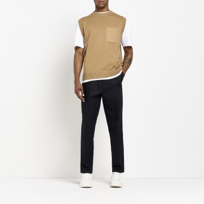 Stone SLIM FIT KNITTED VEST