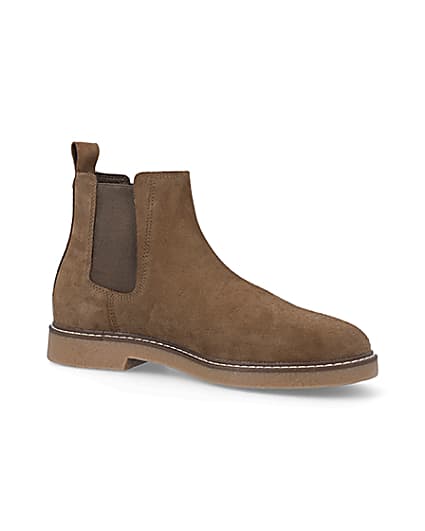 360 degree animation of product Stone suede Chelsea boots frame-17