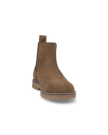 360 degree animation of product Stone suede Chelsea boots frame-20