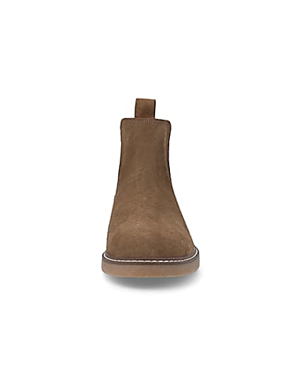 360 degree animation of product Stone suede Chelsea boots frame-21