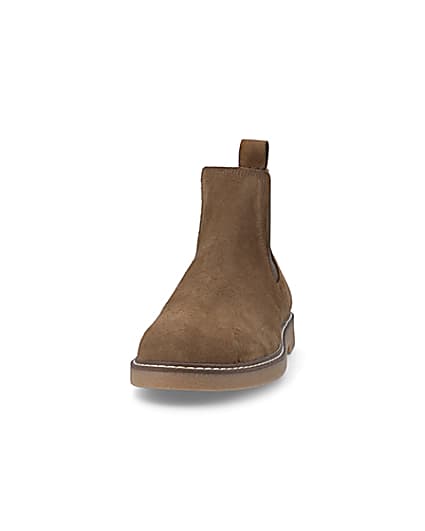 360 degree animation of product Stone suede Chelsea boots frame-22