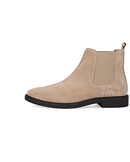 360 degree animation of product Stone suede chelsea boots frame-3