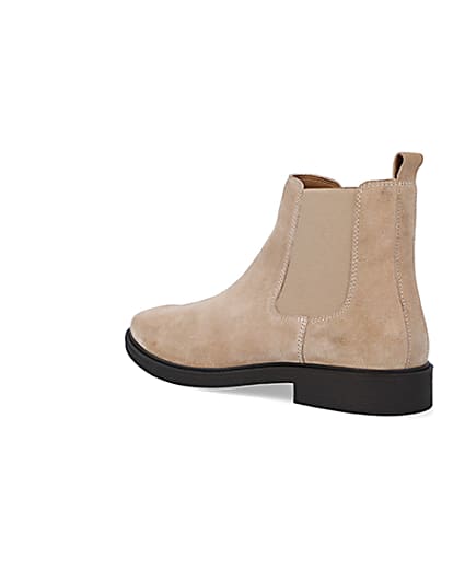 360 degree animation of product Stone suede chelsea boots frame-6