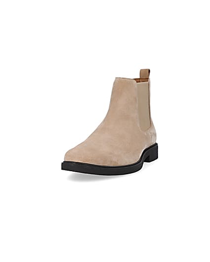 360 degree animation of product Stone suede chelsea boots frame-23