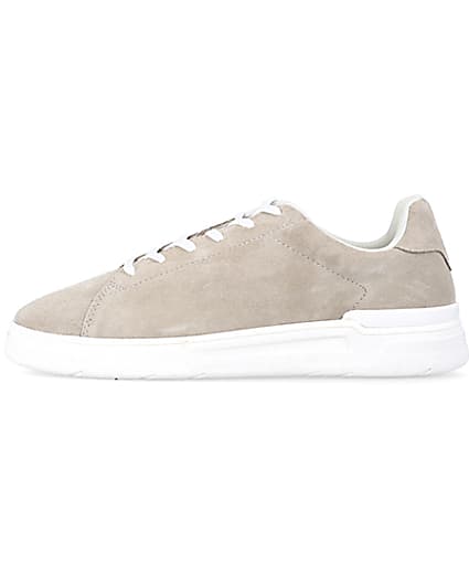 360 degree animation of product Stone suede lace up trainers frame-3