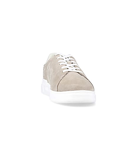 360 degree animation of product Stone suede lace up trainers frame-20