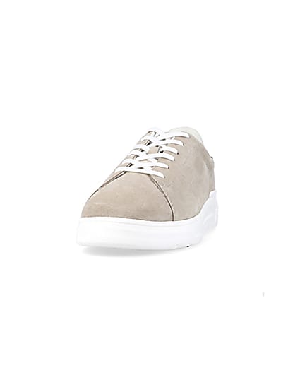 360 degree animation of product Stone suede lace up trainers frame-22