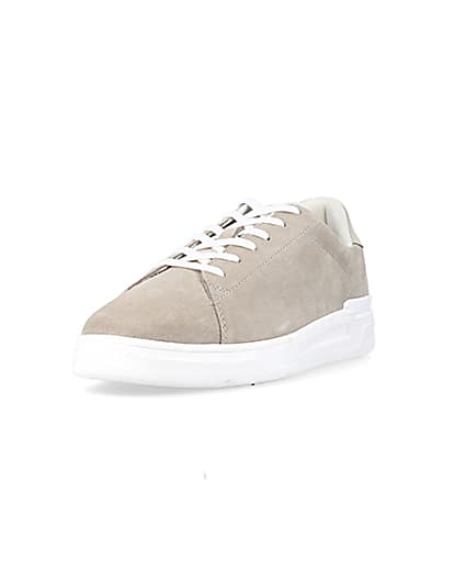 360 degree animation of product Stone suede lace up trainers frame-23