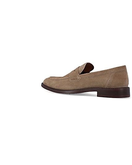 360 degree animation of product Stone suede penny loafers frame-5