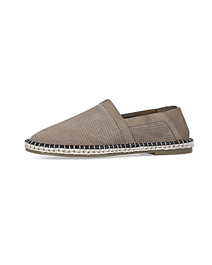 360 degree animation of product Stone Suede Woven Espadrille frame-2