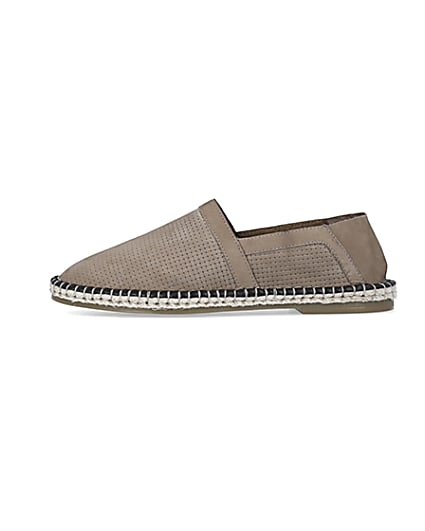 360 degree animation of product Stone Suede Woven Espadrille frame-3