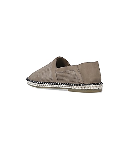 360 degree animation of product Stone Suede Woven Espadrille frame-6