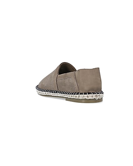 360 degree animation of product Stone Suede Woven Espadrille frame-7