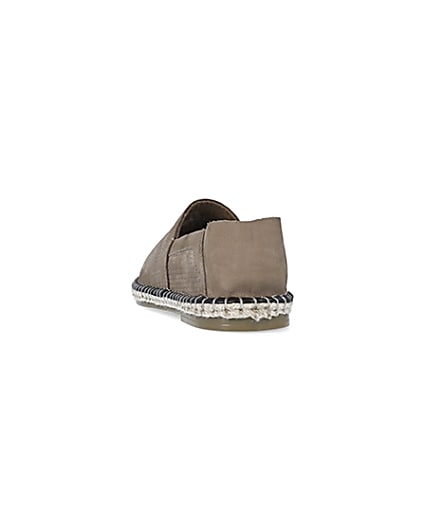360 degree animation of product Stone Suede Woven Espadrille frame-8