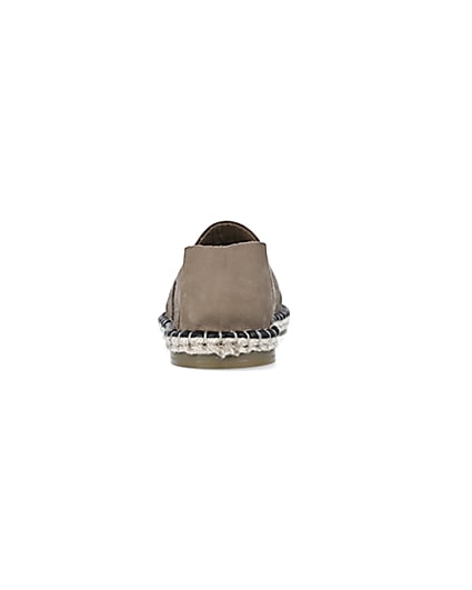 360 degree animation of product Stone Suede Woven Espadrille frame-9