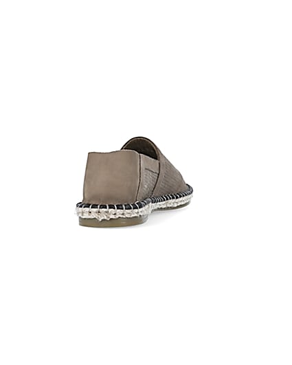 360 degree animation of product Stone Suede Woven Espadrille frame-10
