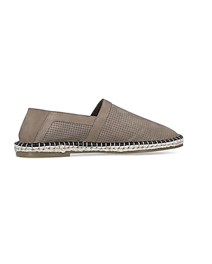 360 degree animation of product Stone Suede Woven Espadrille frame-14