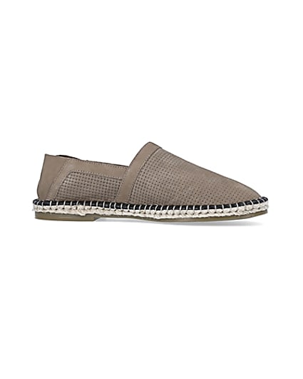 360 degree animation of product Stone Suede Woven Espadrille frame-16