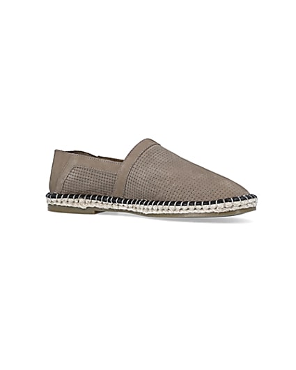 360 degree animation of product Stone Suede Woven Espadrille frame-17