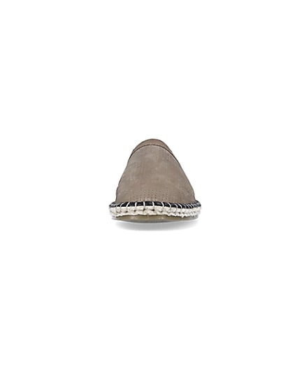 360 degree animation of product Stone Suede Woven Espadrille frame-21