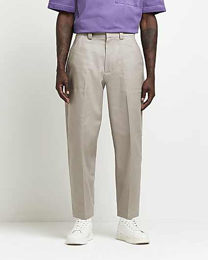 MEN FASHION Trousers Straight NoName slacks discount 88% Beige/Black XL 