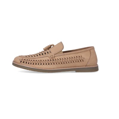 Mens deals woven loafers