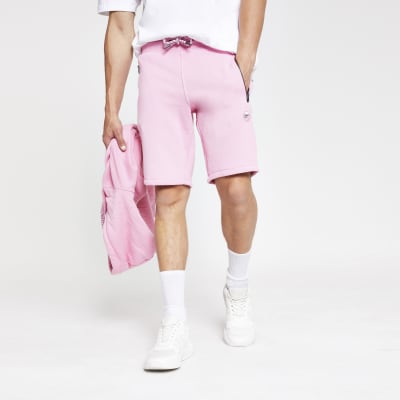 Superdry Collective pink jersey shorts 