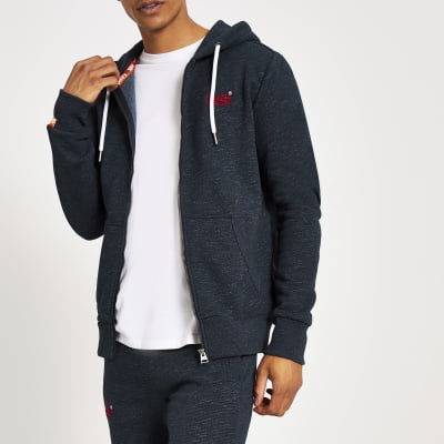 superdry zip through hoodie