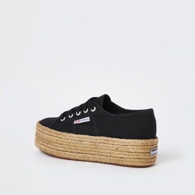 superga black espadrilles