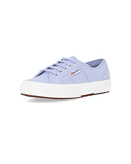 360 degree animation of product Superga blue cotu classic trainers frame-0