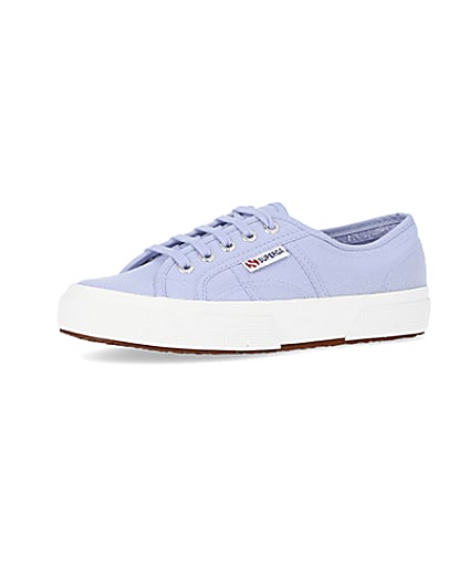 360 degree animation of product Superga blue cotu classic trainers frame-1