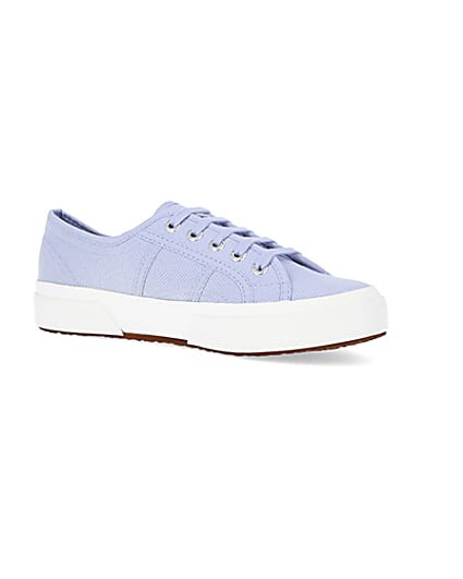 360 degree animation of product Superga blue cotu classic trainers frame-17