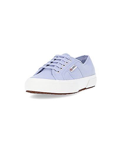 360 degree animation of product Superga blue cotu classic trainers frame-23
