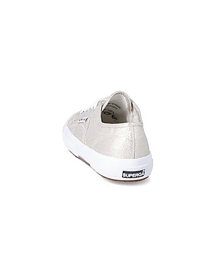 360 degree animation of product Superga gold metallic classic trainers frame-8