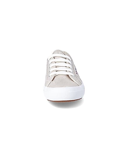 360 degree animation of product Superga gold metallic classic trainers frame-21