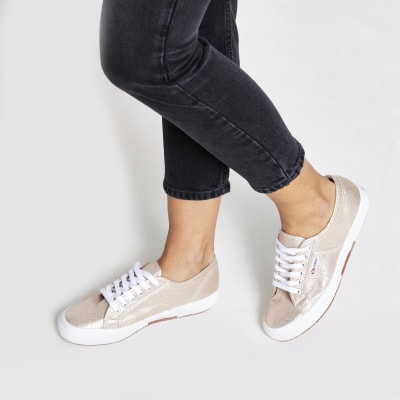 superga gold trainers