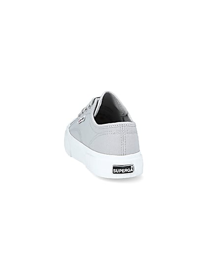 360 degree animation of product Superga grey canvas trainers frame-8