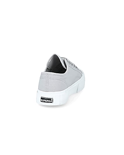 360 degree animation of product Superga grey canvas trainers frame-10