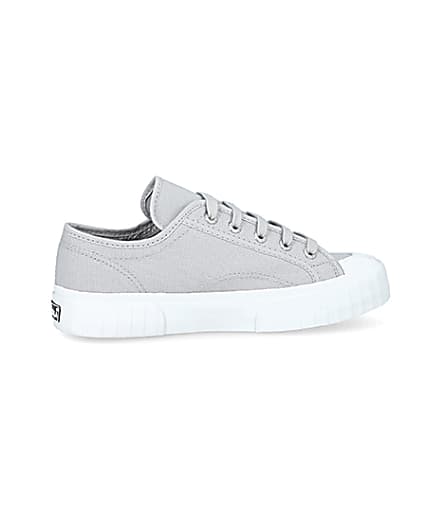 360 degree animation of product Superga grey canvas trainers frame-14