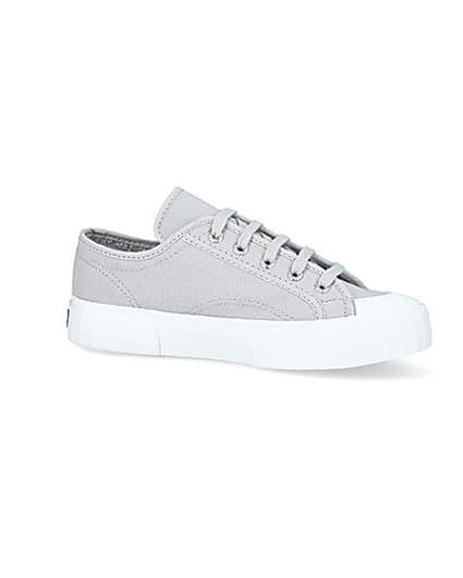 360 degree animation of product Superga grey canvas trainers frame-16